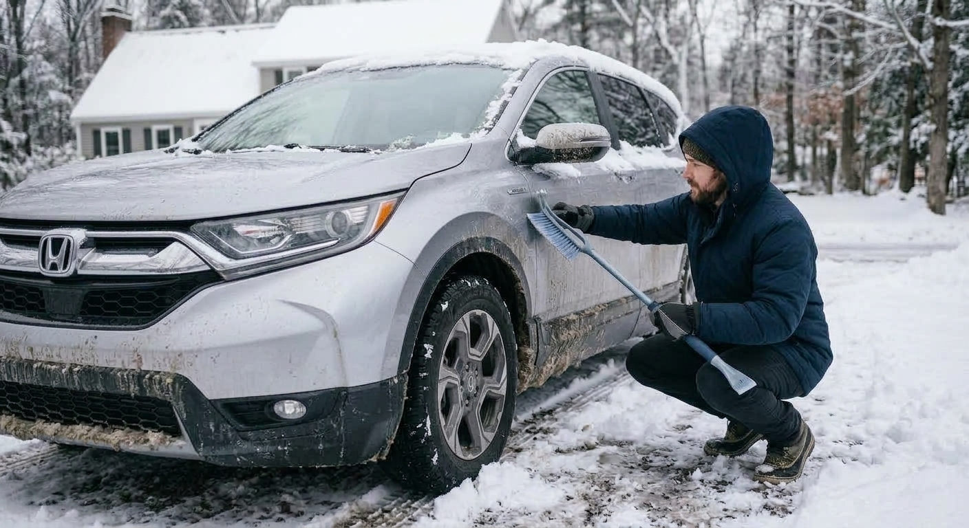 Post-Drive Vehicle Care During Winter